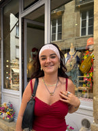 Bandeau DENTELLE ROSE PALE