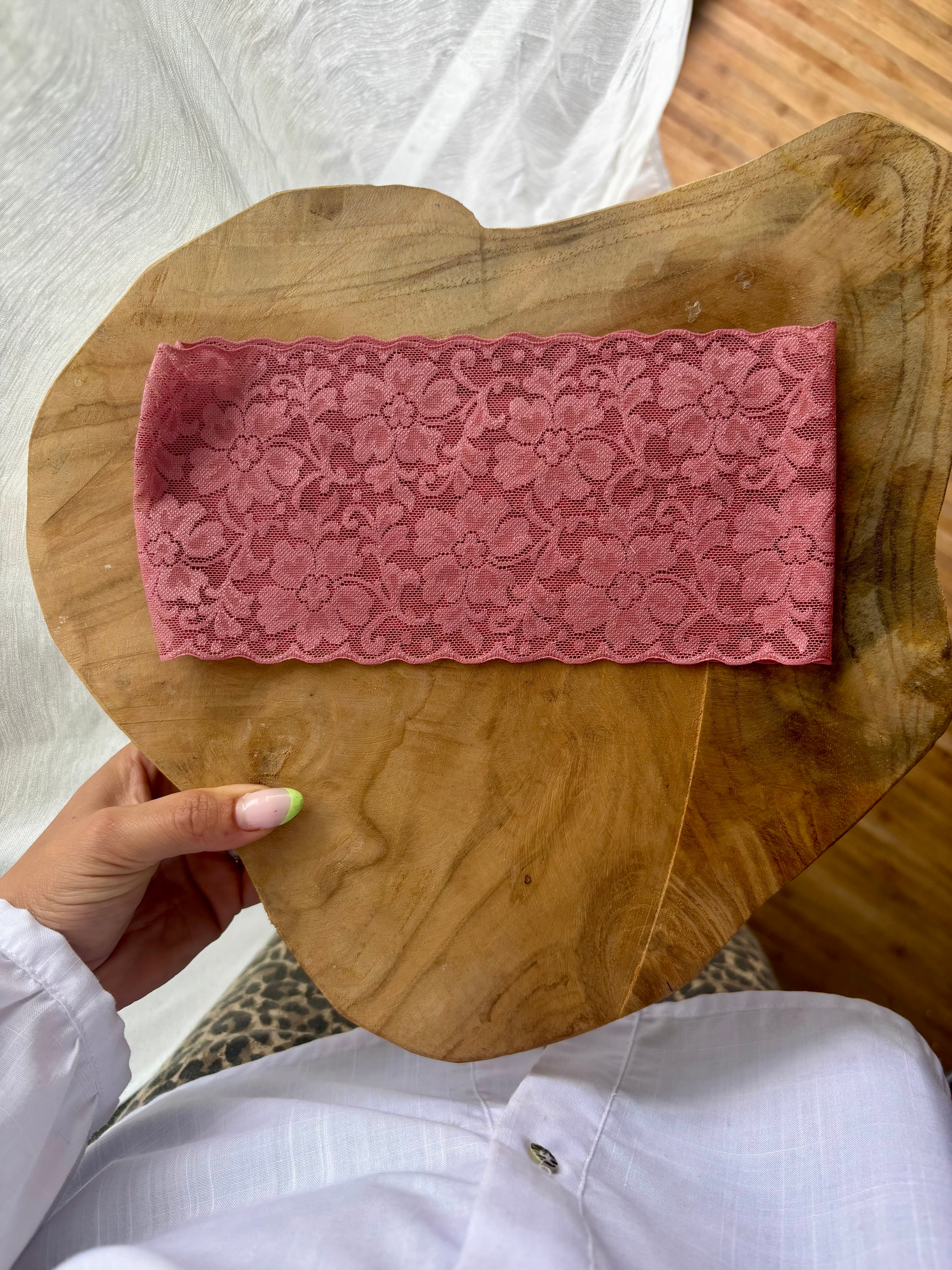 Bandeau DENTELLE ROSE