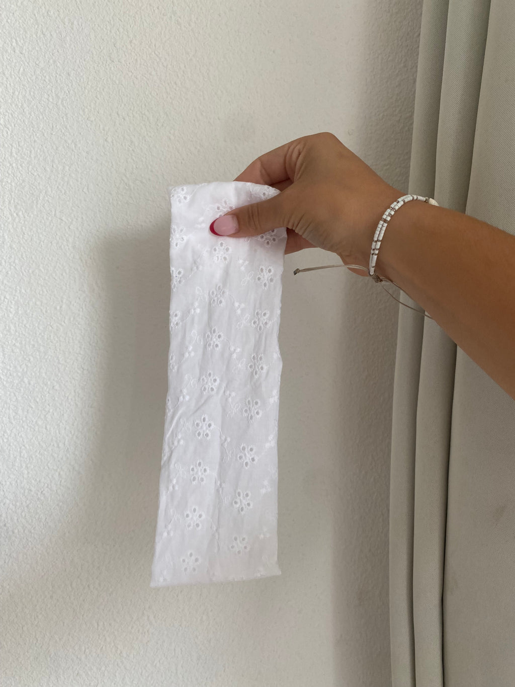 Bandeau BRODÉ BLANC